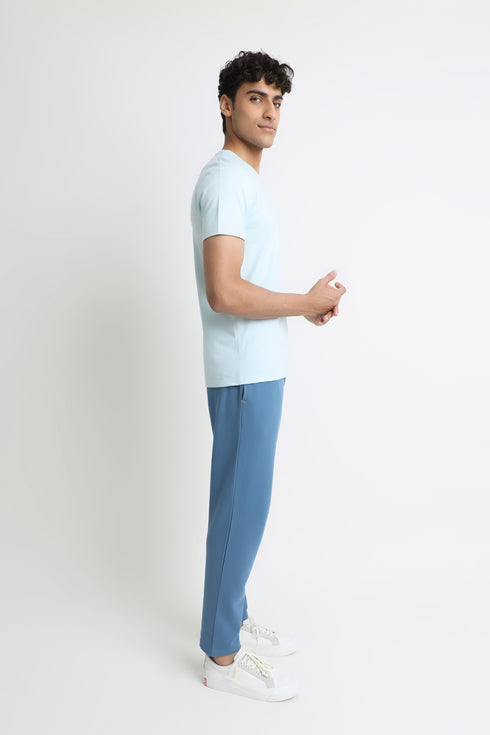 Aqua V Neck T-Shirt